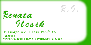 renata ilcsik business card